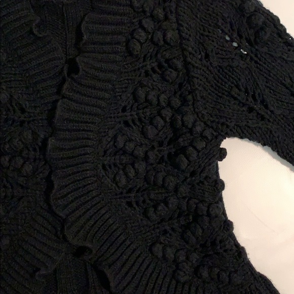 Hand knit wool jacket. Very  nice shape when wear. - Picture 7 of 8